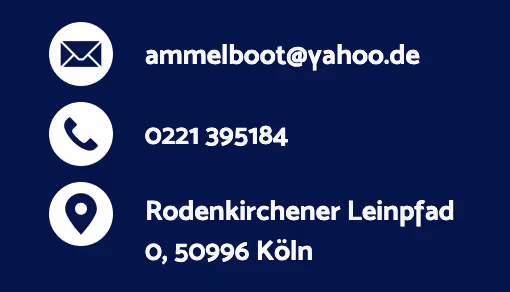 Kontaktinformationen, inkl. Email, Telefonnummer und Adresse
